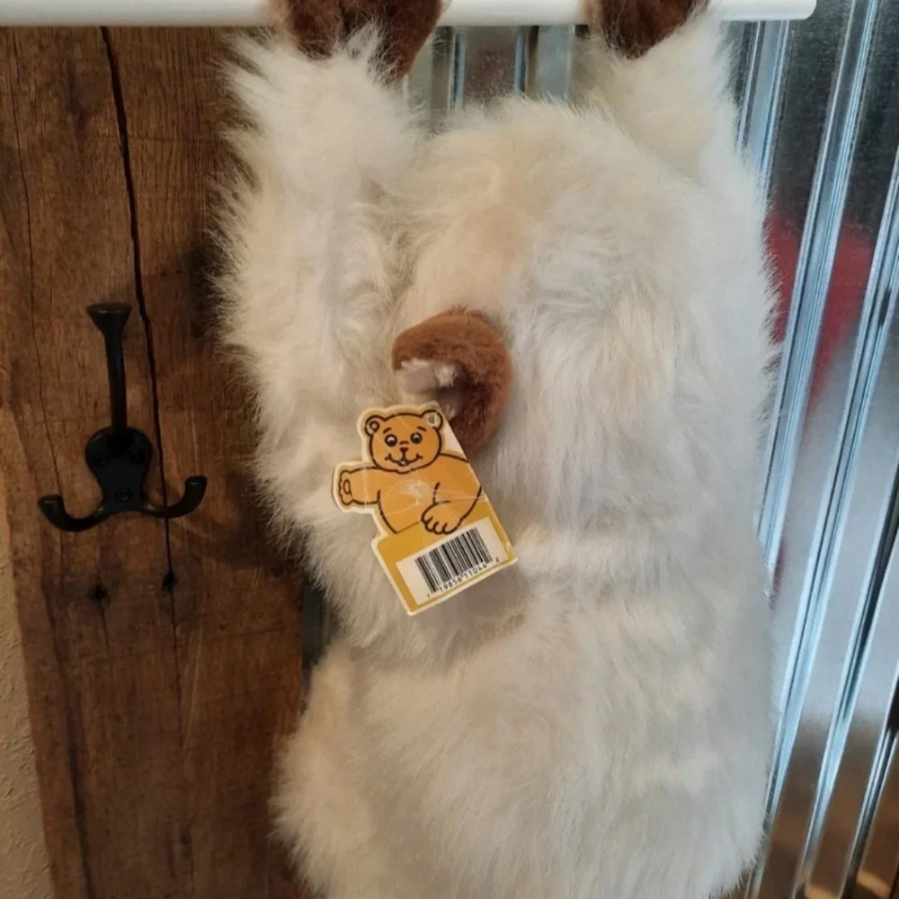 White gorilla ape stuffed animal hanging Goffa Plush Zoo
